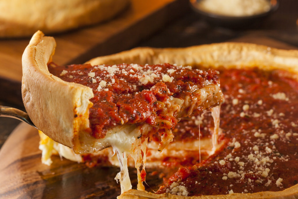 Authentic Deep Dish Pizza